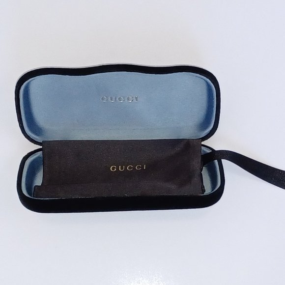 Gucci Eyeglass Sunglass Case Black Velvet